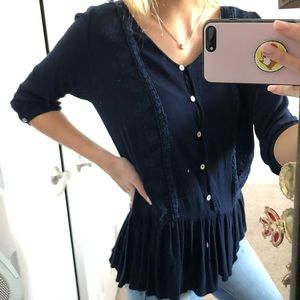 Navy blouse
